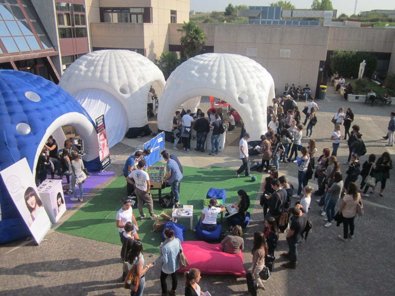 Un momento del roadshow di Universitybox nelle università italiane